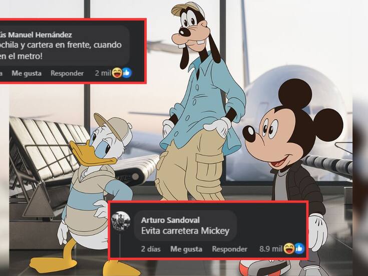 Mickey y sus amigos anuncian viaje a México y los comentarios se salen de control: “no usen el último vagón del metro”