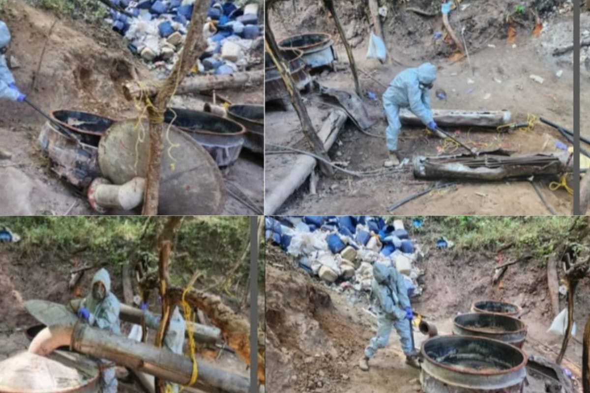 Desmantelan dos narcolaboratorios en Culiacán: uno operaba activamente con más de 5 toneladas de químicos peligrosos