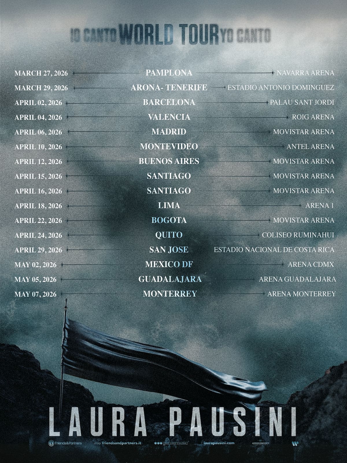 Laura Pausini confirma fechas en México / Instagram @laurapausini