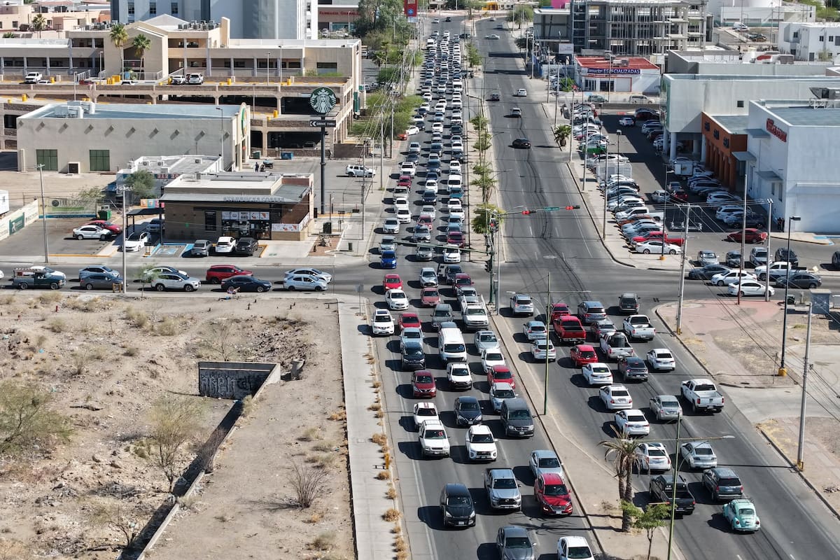 ¡Tome precauciones! Circulación vehicular en Hermosillo aumentará hasta 70% con el regreso a clases