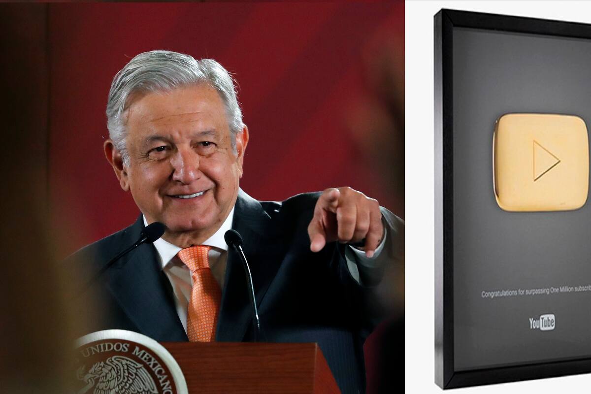 AMLO recibirá 'botón de oro' de Youtube