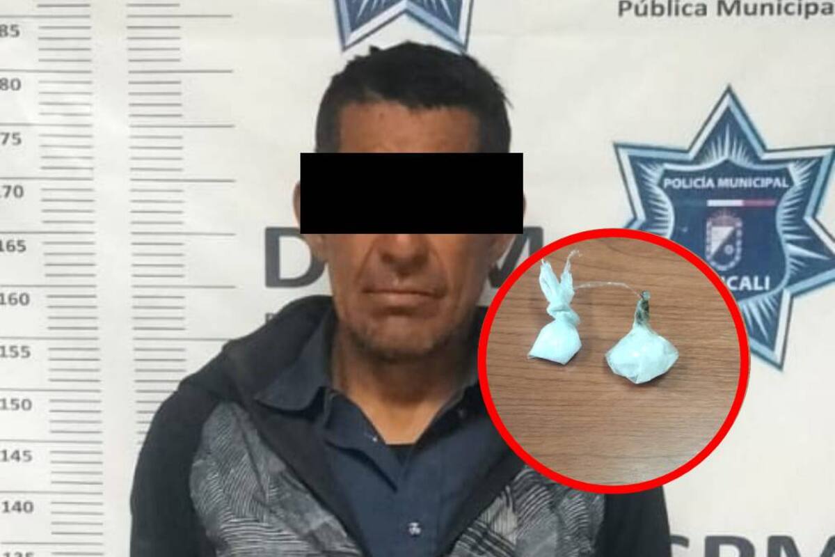 Arrestan a hombre con metanfetamina en la colonia Pasadina