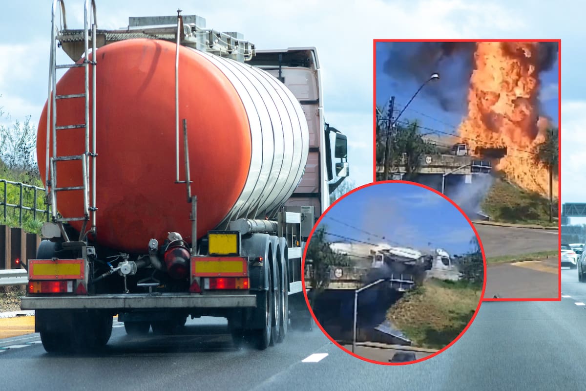 Impactante accidente en Brasil: Conductor se lanza de vehículo para evitar explosión