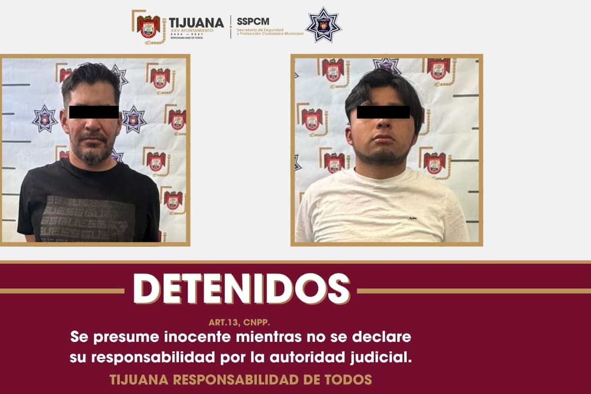 Detienen a dos hombres por allanamiento de morada y portación de arma de fuego