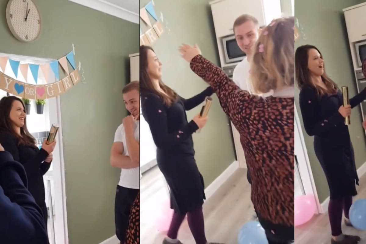 VIDEO: Mujer se molesta porque su suegra interrumpe en revelación de sexo: "¿exageró?"