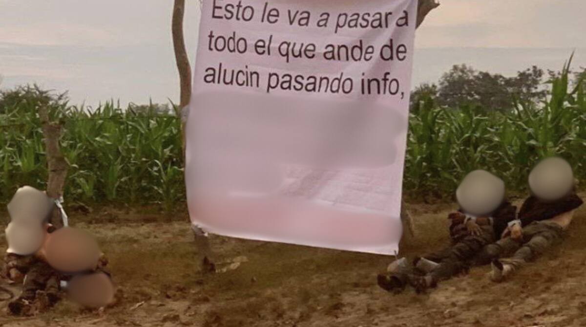 Narcomanta en Mazatlán advierte sobre represalias en medio de la lucha por el control territorial en Sinaloa. / Especial.