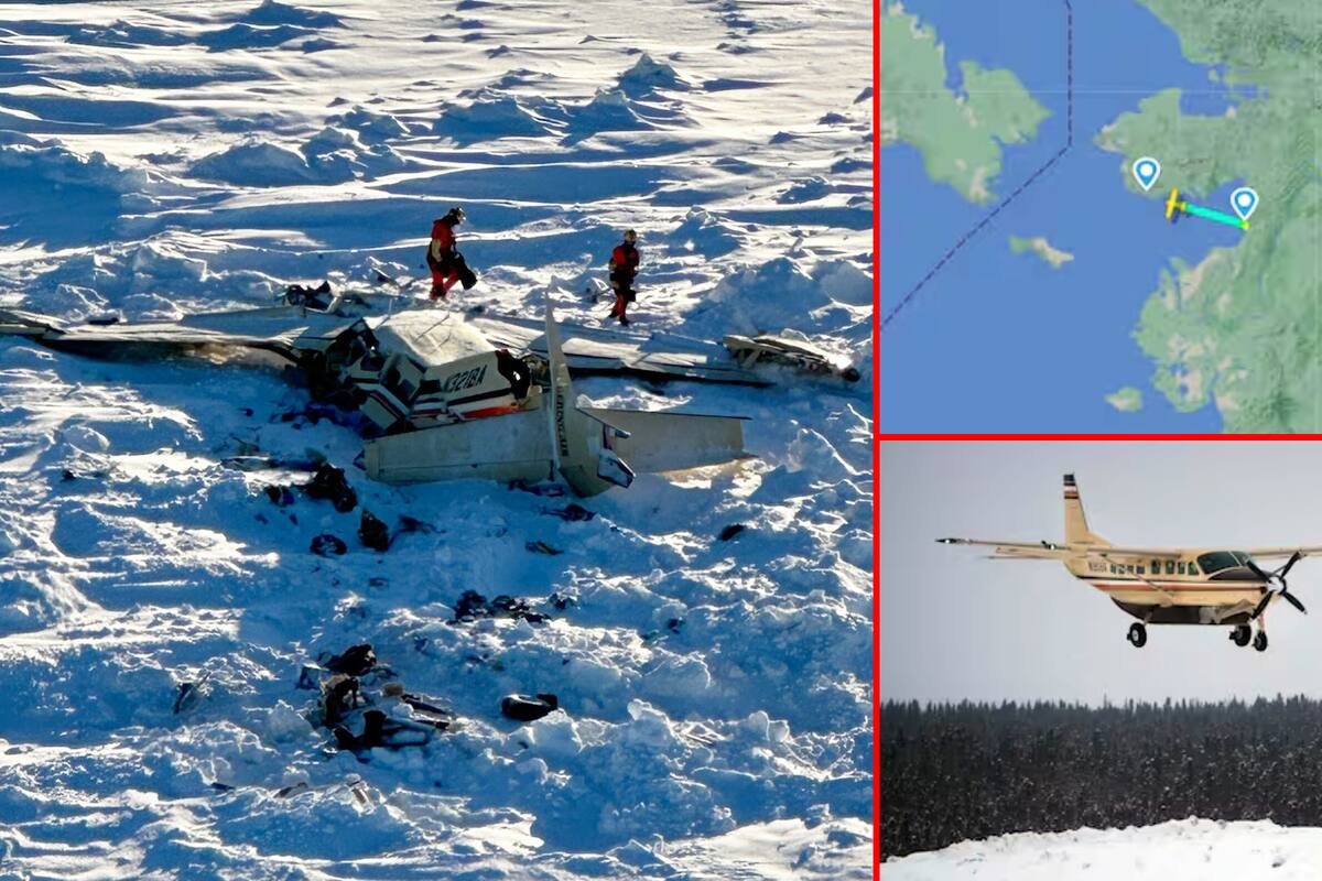 Avión se desplomó en el mar de Alaska; 10 pasajeros fallecieron, reportan