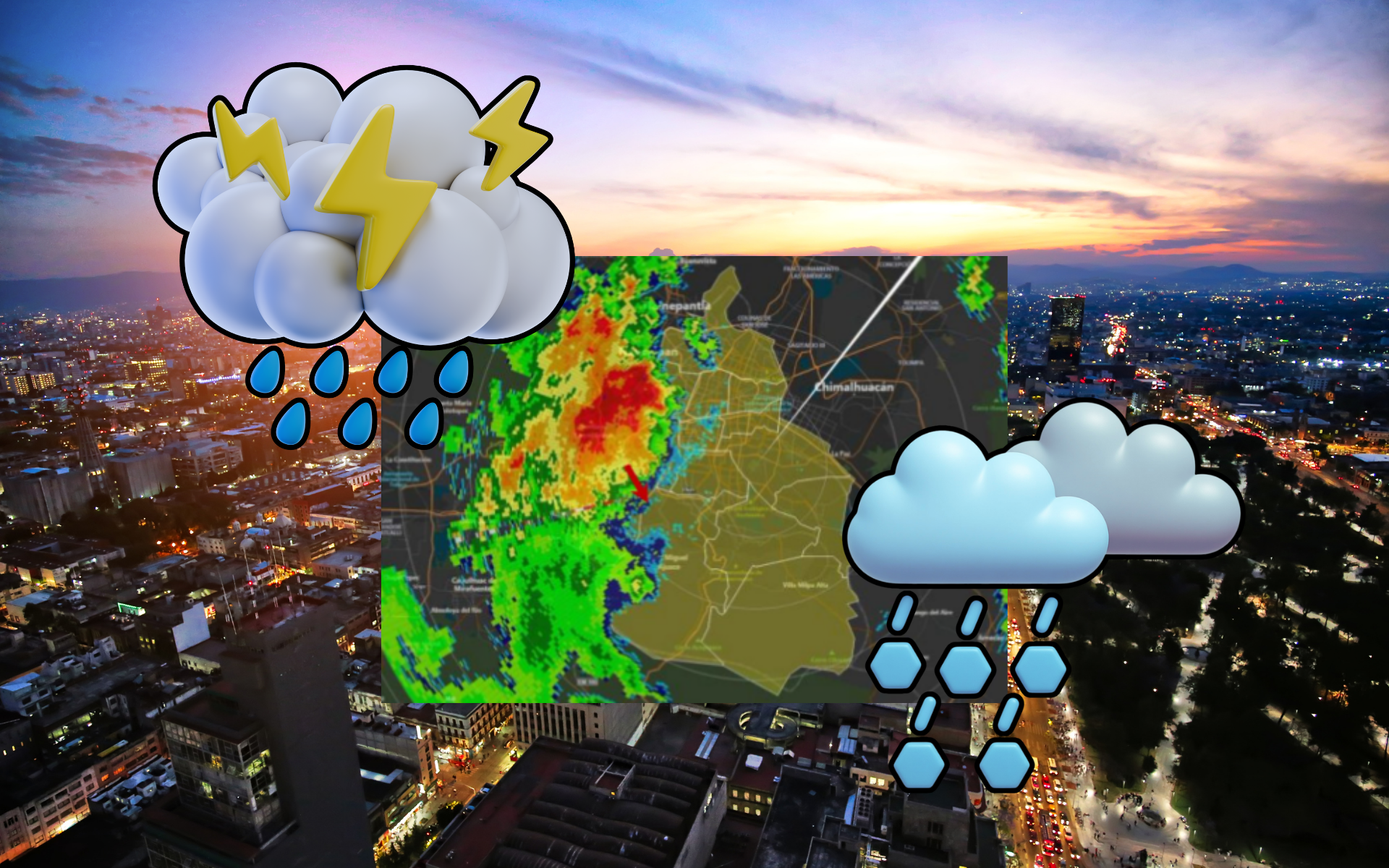 Activan alerta amarilla en seis alcaldías de CDMX por LLUVIAS fuertes y GRANIZO este domingo 3 de mayo