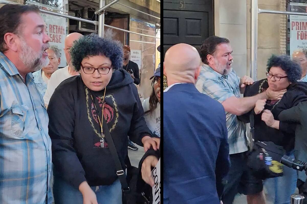 VIDEO: Partidaria de Zeldin estrangulada por hombre en mitin de Hochul; concejal de NY involucrada en la pelea