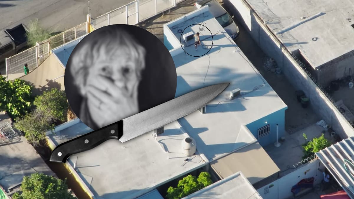 Arrestan a joven que amenazó de muerte a su mamá con un cuchillo; intentó ocultarse en un techo, pero fue encontrado con un dron