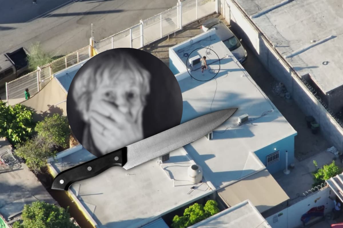 Arrestan a joven que amenazó de muerte a su mamá con un cuchillo; intentó ocultarse en un techo, pero fue encontrado con un dron