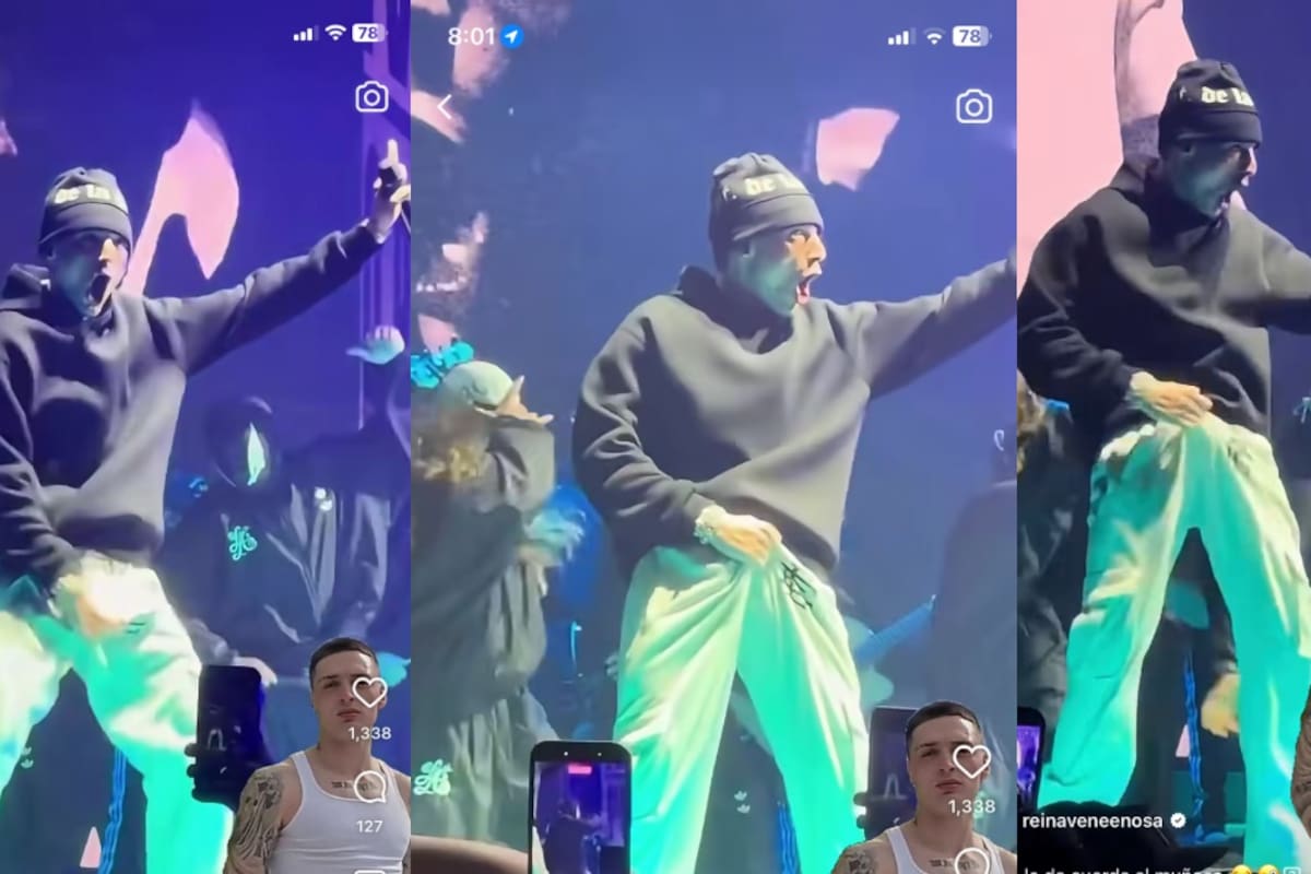 Peso Pluma se viraliza por polémico movimiento en su entrepierna durante concierto en Chicago