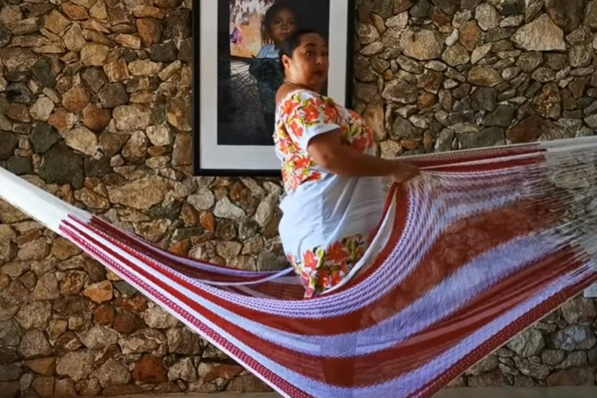 Hamaca Gym, la peculiar forma de ejercitarse en la cuarentena