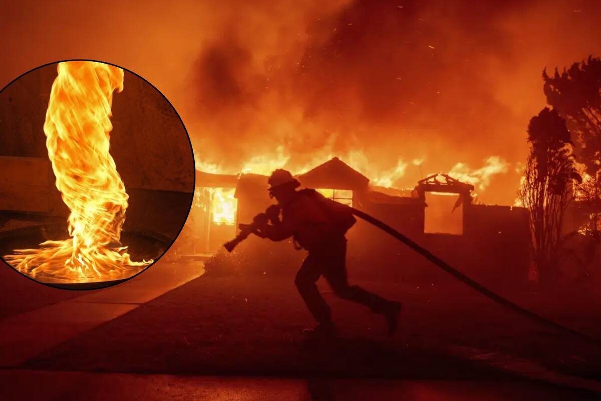 Tornados de fuego ultra-destructivos amenazan a California: ¿Qué es este fenómeno por el que el SMN alerta de “situación particularmente peligrosa” en Los Ángeles tras incendios?