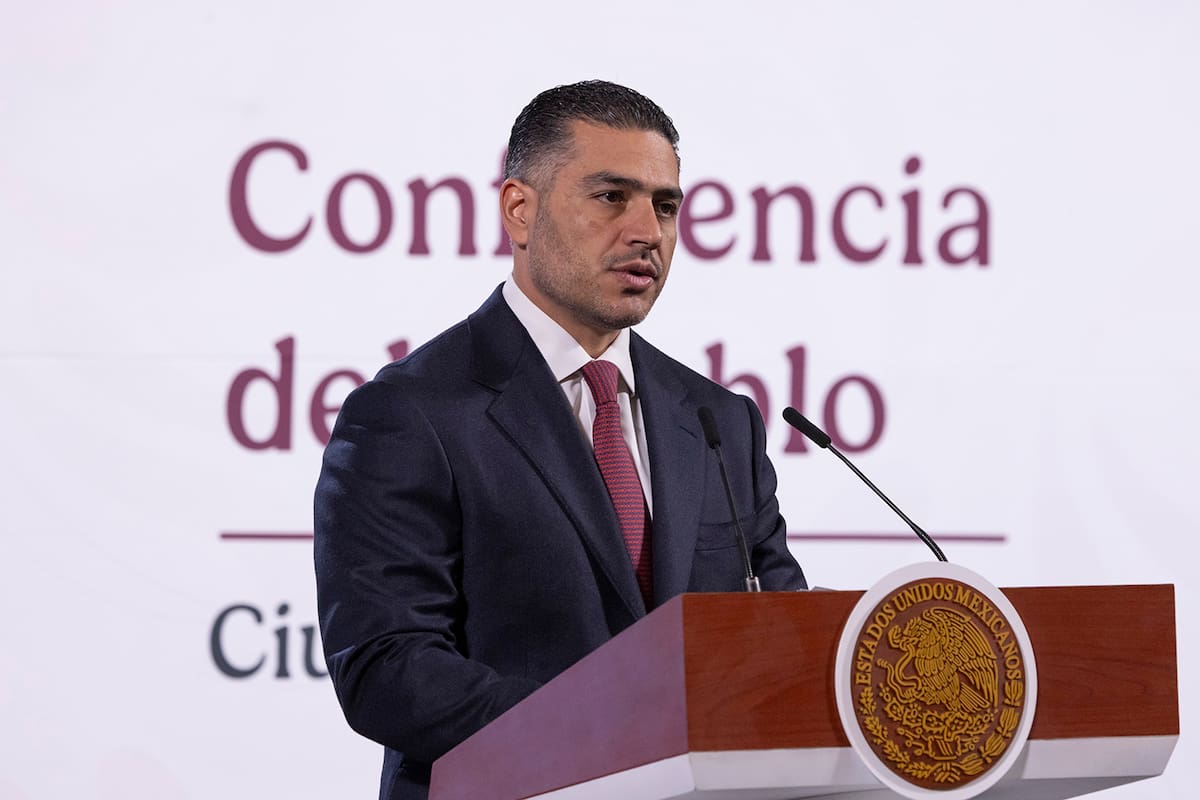 Omar García Harfuch. Mañanera del Pueblo. Martes 25 de febrero de 2025. Foto: Presidencia