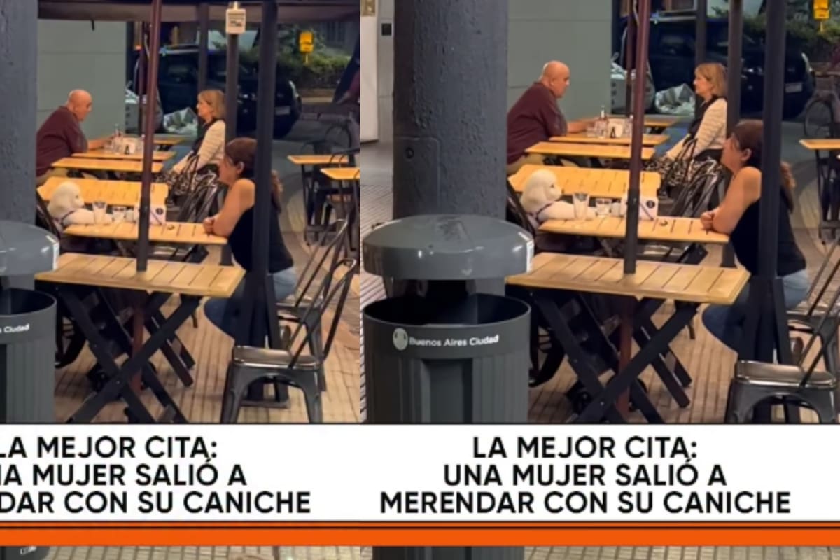 Mujer es captada en una cita con su mascota y desata ternura en redes sociales