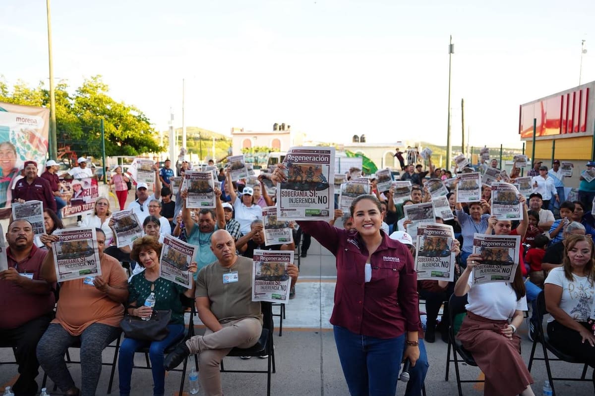 Desde Nogales, Célida López llama a defender la soberanía nacional