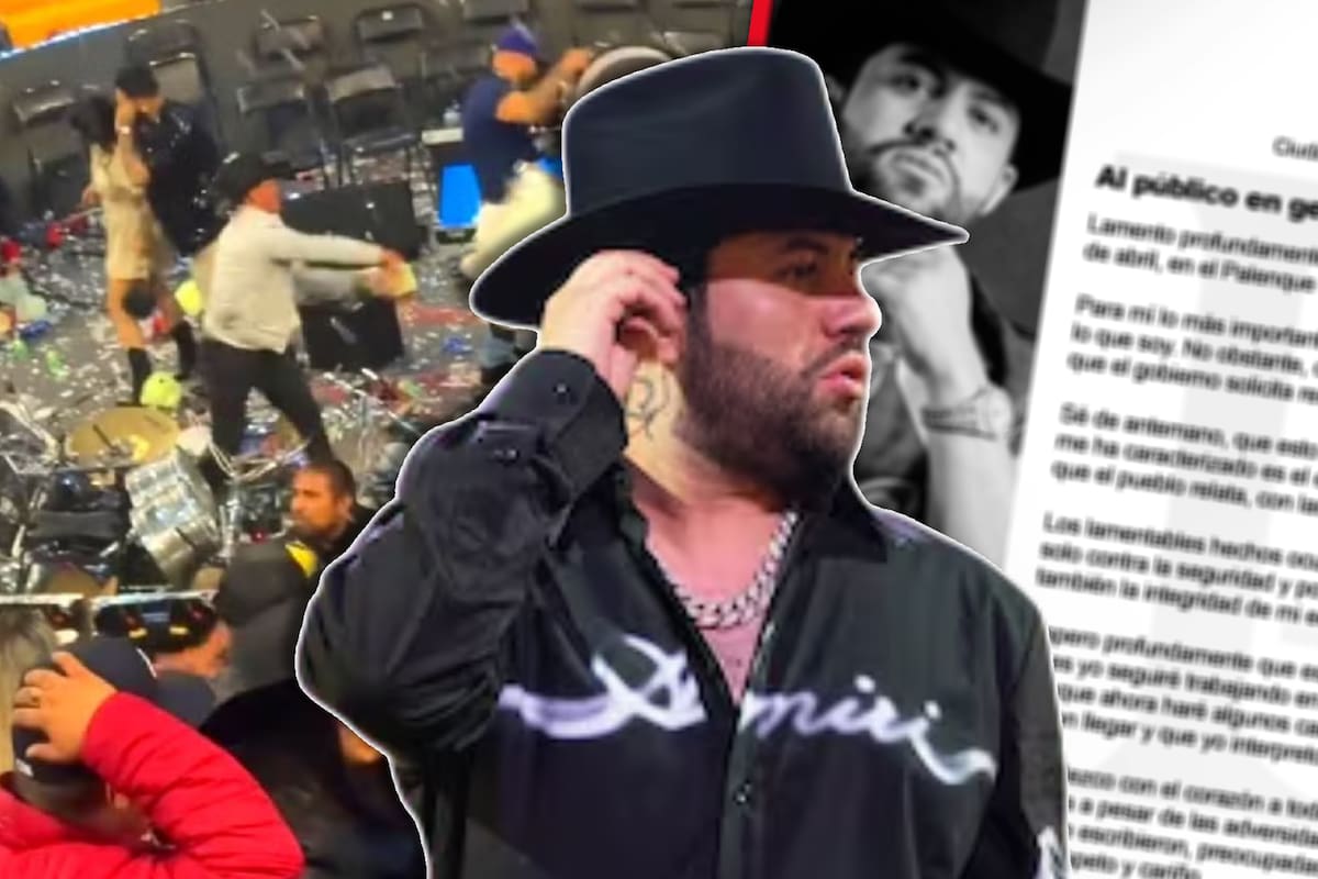 Luis R. Conriquez se pronuncia tras destrozos en palenque de Texcoco después de ser abucheado y abandonar el escenario