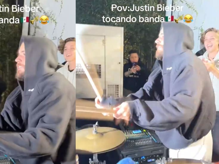 Justin Bieber se vuelve viral al tocar tambora y cantar música de banda en Los Ángeles