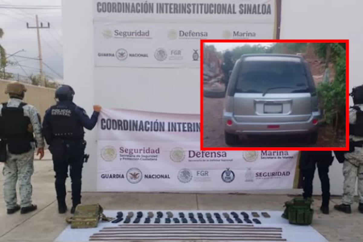 Aseguran vehículos robados, municiones y equipo táctico en operativo en Culiacán