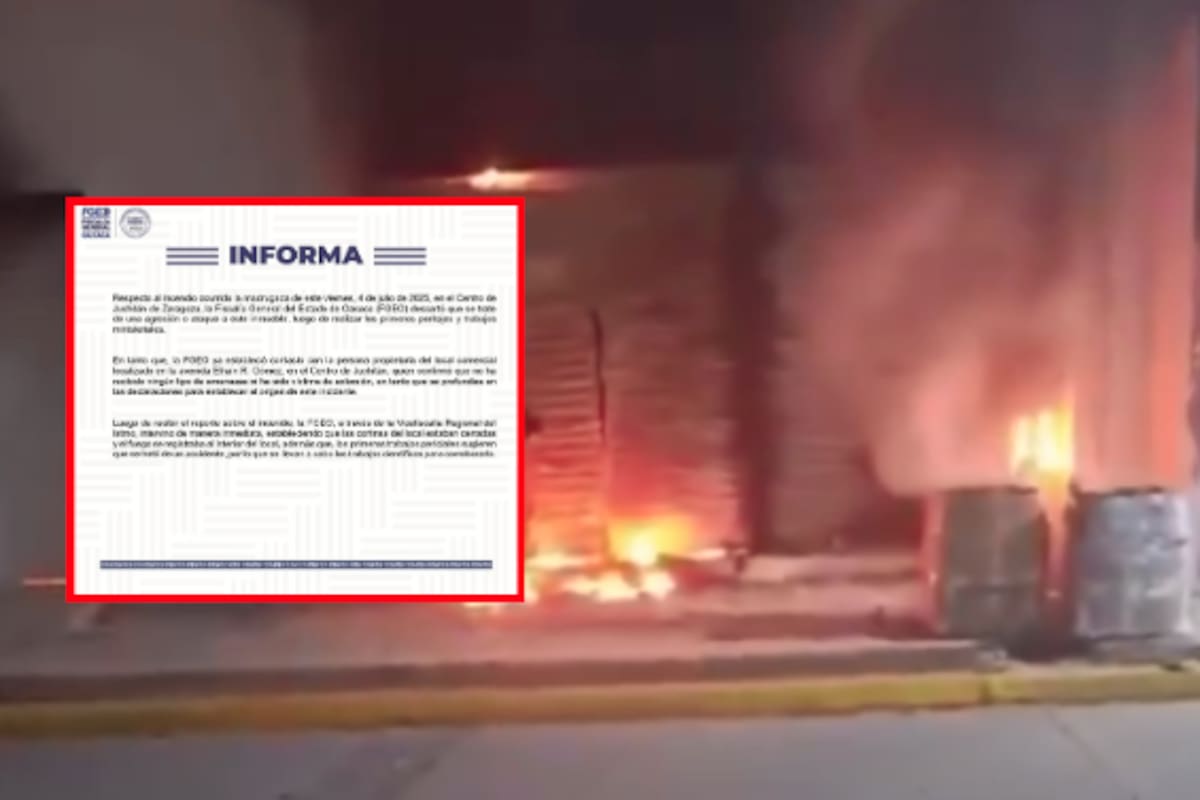 Incendio en pleno centro de Juchitán moviliza a autoridades; descartan ataque directo
