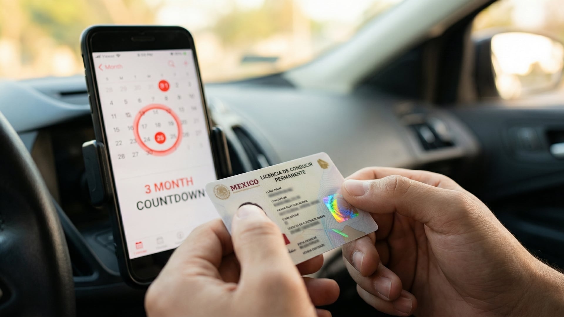 Los conductores con licencias permanentes expedidas en 2020 tienen este 2026 como fecha límite para actualizar sus datos; La Voz de la Frontera confirma que el incumplimiento resultará en la pérdida definitiva del beneficio vitalicio. (Gemini)