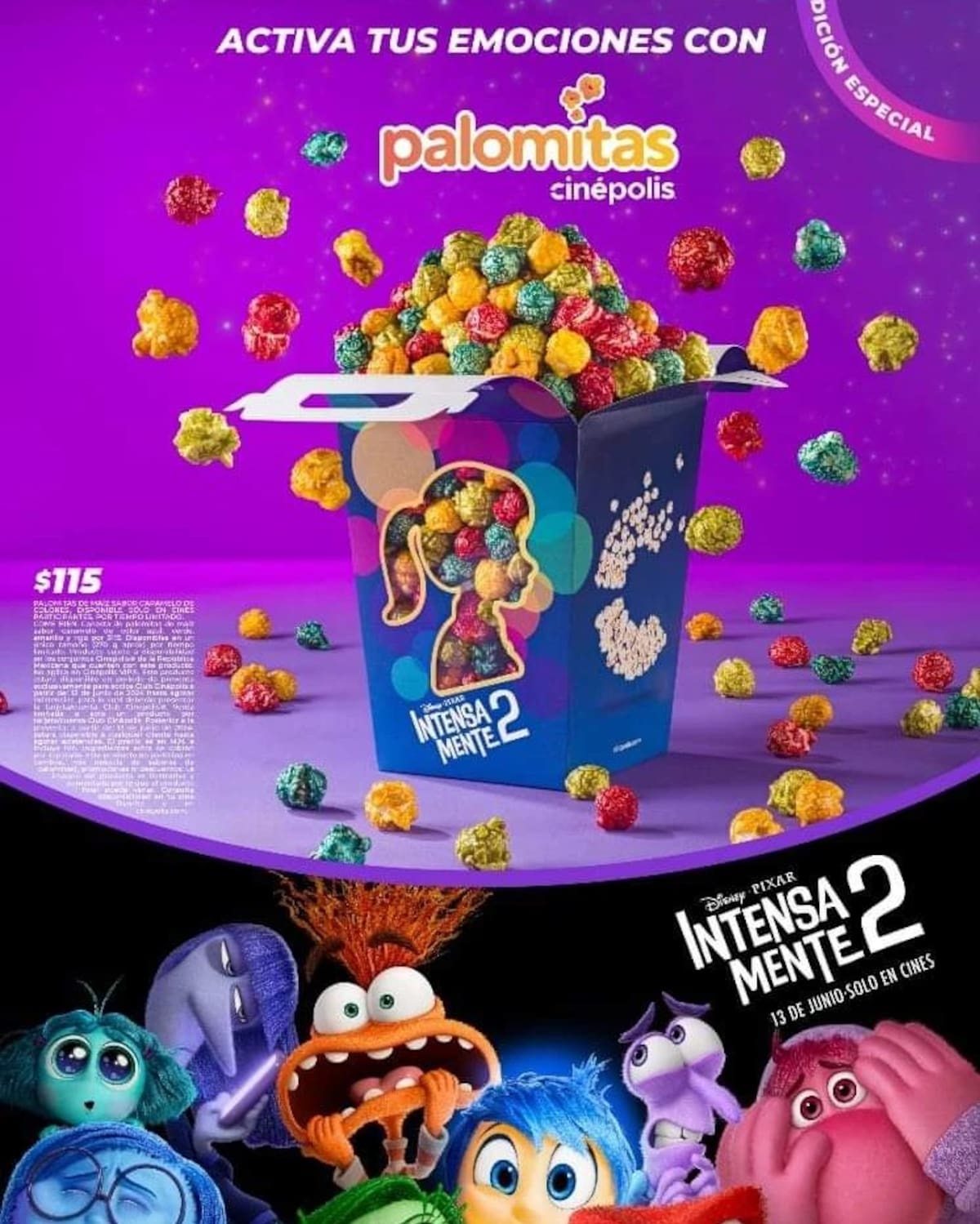 Palomitas de 'Intensamente 2'