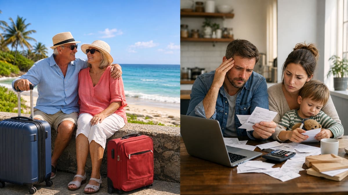 Mientras sus padres jubilados viajan y disfrutan sus ahorros, muchos millennials siguen atrapados entre hipotecas, guarderías y deudas: así crece una brecha generacional que ya está tensando a las familias