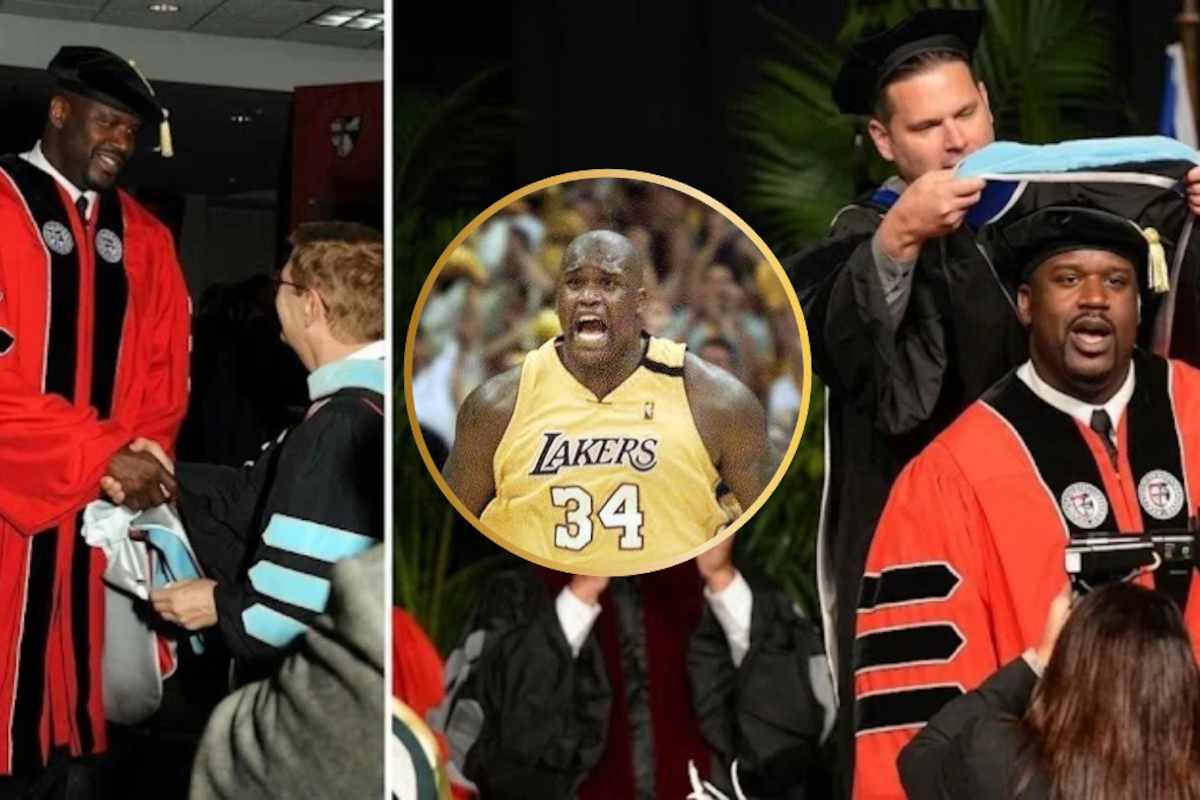 Mientras jugaba en la NBA y construía sus negocios, Shaquille O’Neal completó un doctorado en Educación tras cuatro años y medio de estudios, con 54 créditos cursados y un promedio de 3.813