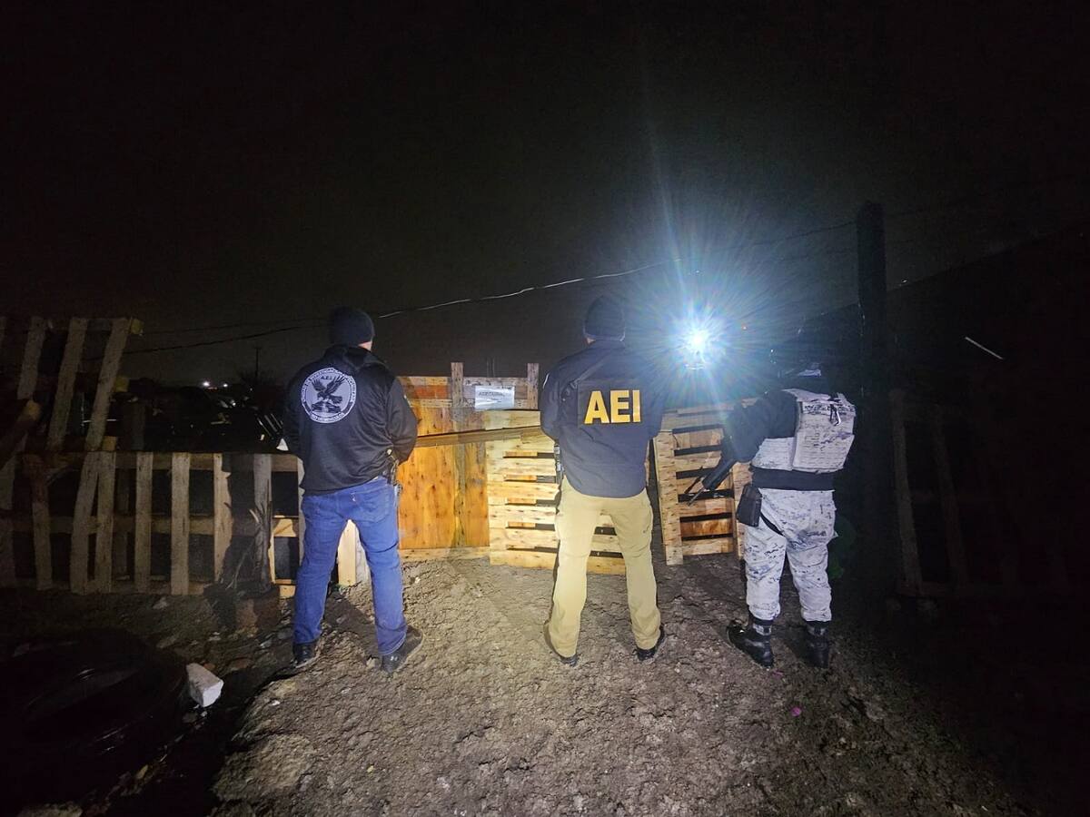 El cateo se realió en una negociación denominada "Yonke Ríos".