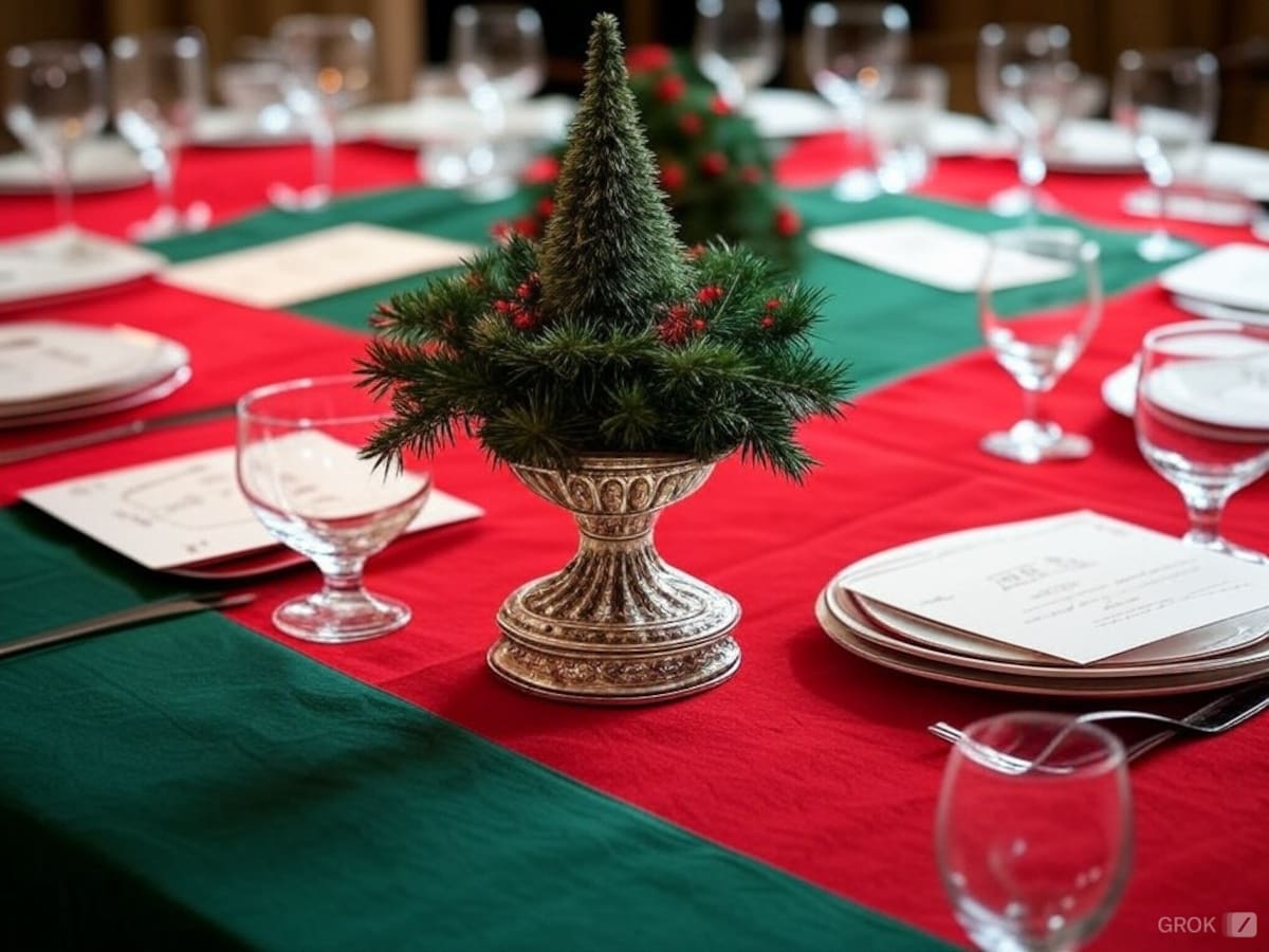 Mesa para Navidad y Año Nuevo | Foto: Grok