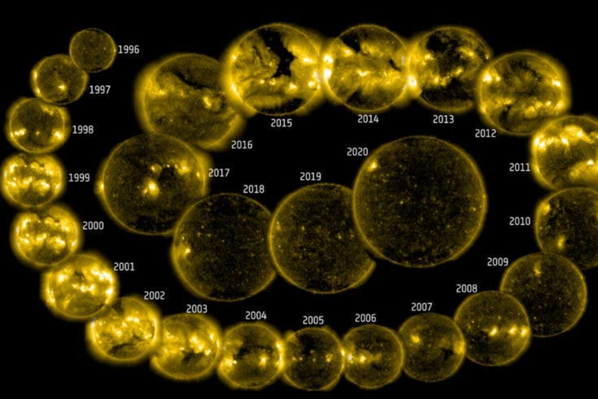 El increíble video de la ESA con 25 años de ciclos solares