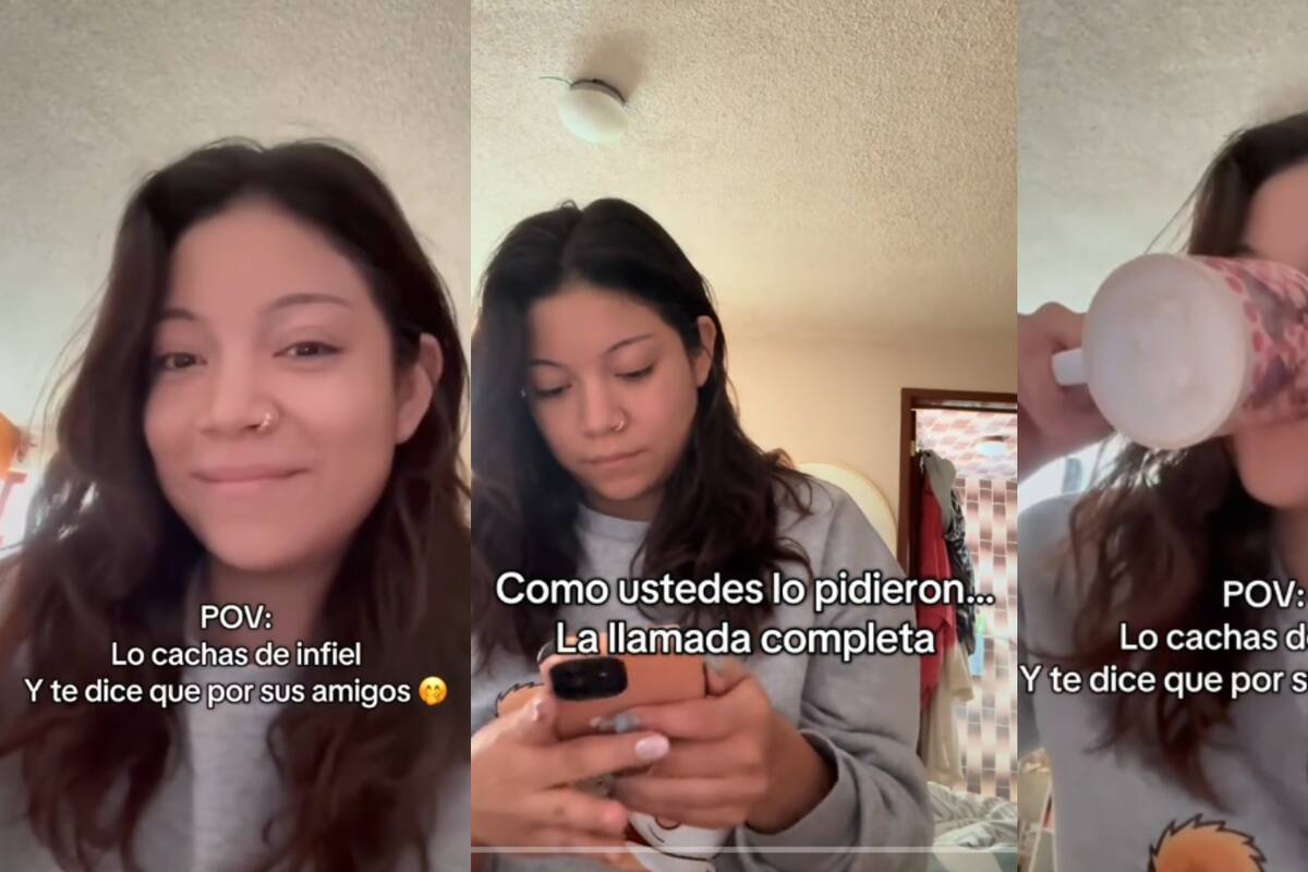 VIDEO: Mujer destapó infidelidad en TikTok: el hombre intentó justificarse echando la culpa a sus amigos