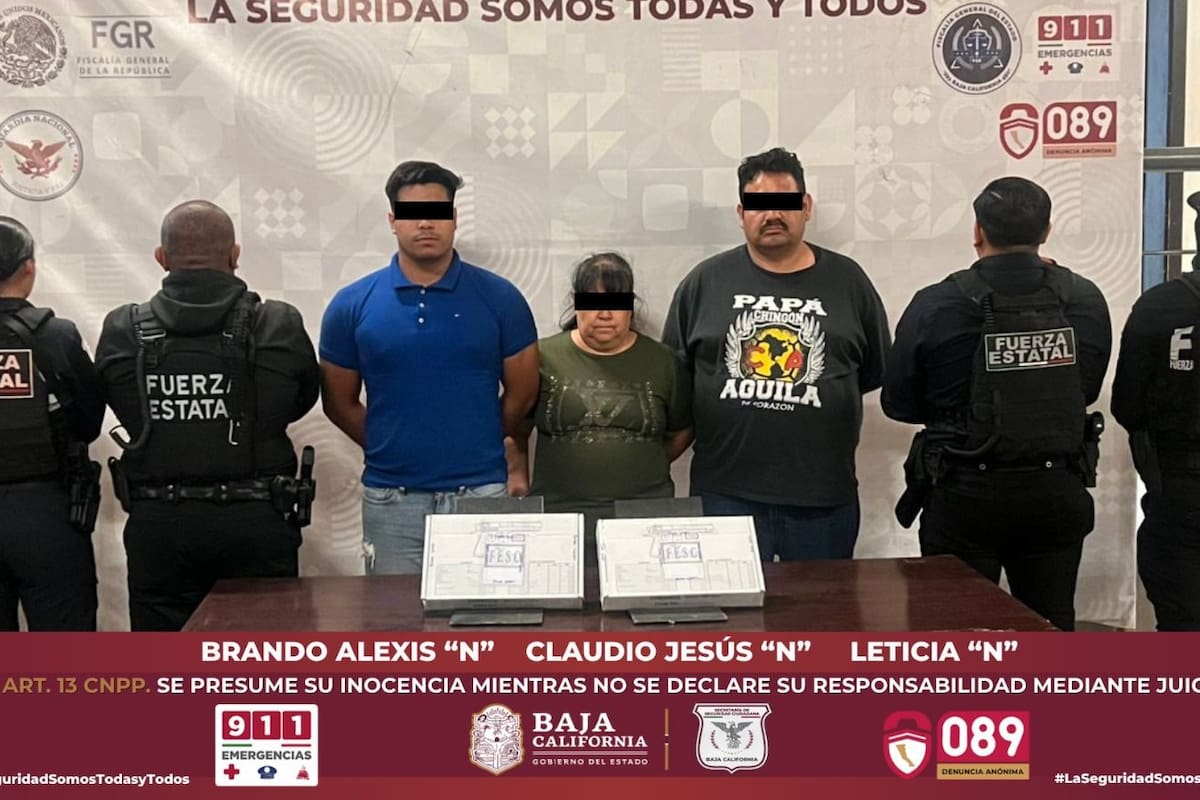 Presuntos integrantes de grupo criminal son detenidos en Tecate