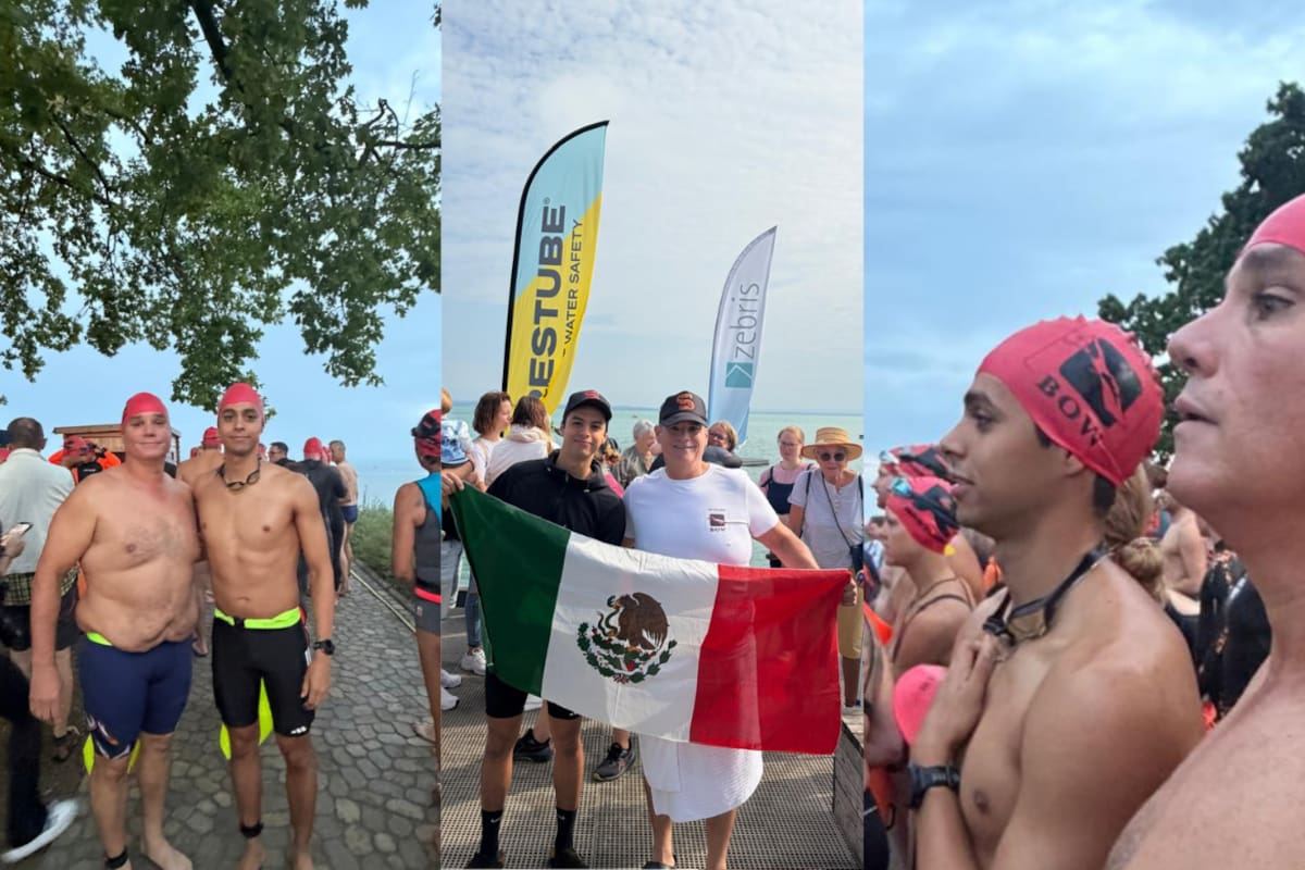 Sonorenses tienen gran actuación en aguas abiertas, en el Cruce del Lago Constanza