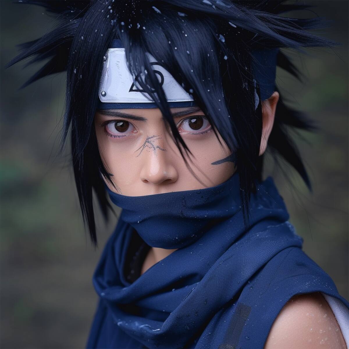 Sasuke de Naruto en la vida real según la Inteligencia Artificial