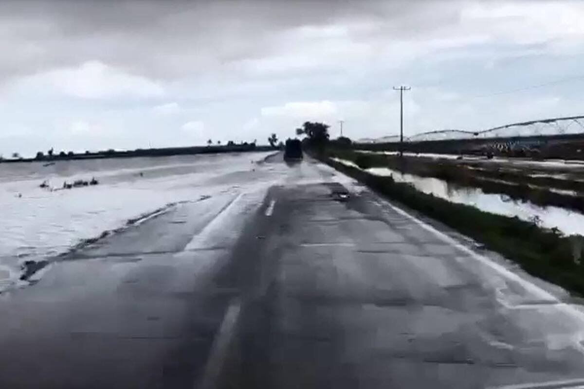 Lluvias dejan fuertes inundaciones en el Valle del Yaqui