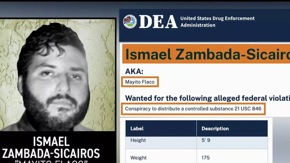 Ismael Zambada Sicairos, alias 'Mayito Flaco', es el único hijo del Mayo sin capturar, por ello la DEA lo busca.