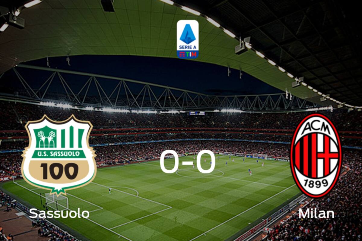 Sassuolo y AC Milan concluyen su enfrentamiento en el Mapei Stadium - Città Del Tricolore sin goles (0-0)