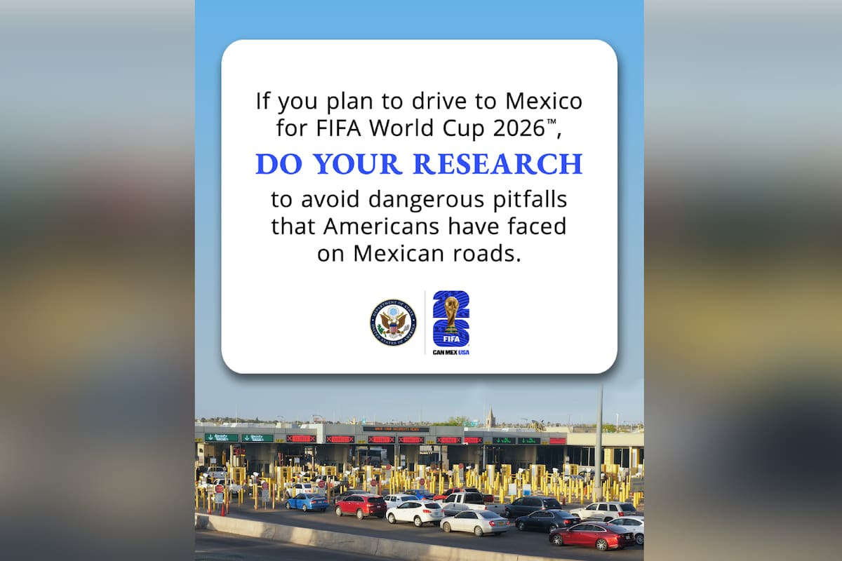 Estados Unidos alertó a quienes piensen entrar a México para ver el Mundial 2026 debido a temas de seguridad