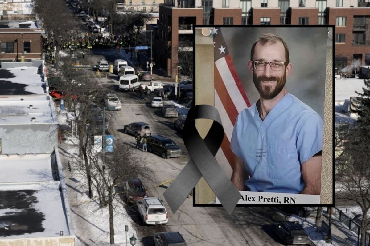 Alex Pretti trabajaba como enfermero en la Unidad de Cuidados Intensivos del Centro Médico VA de Minneapolis. | Crédito: REUTERS y redes sociales