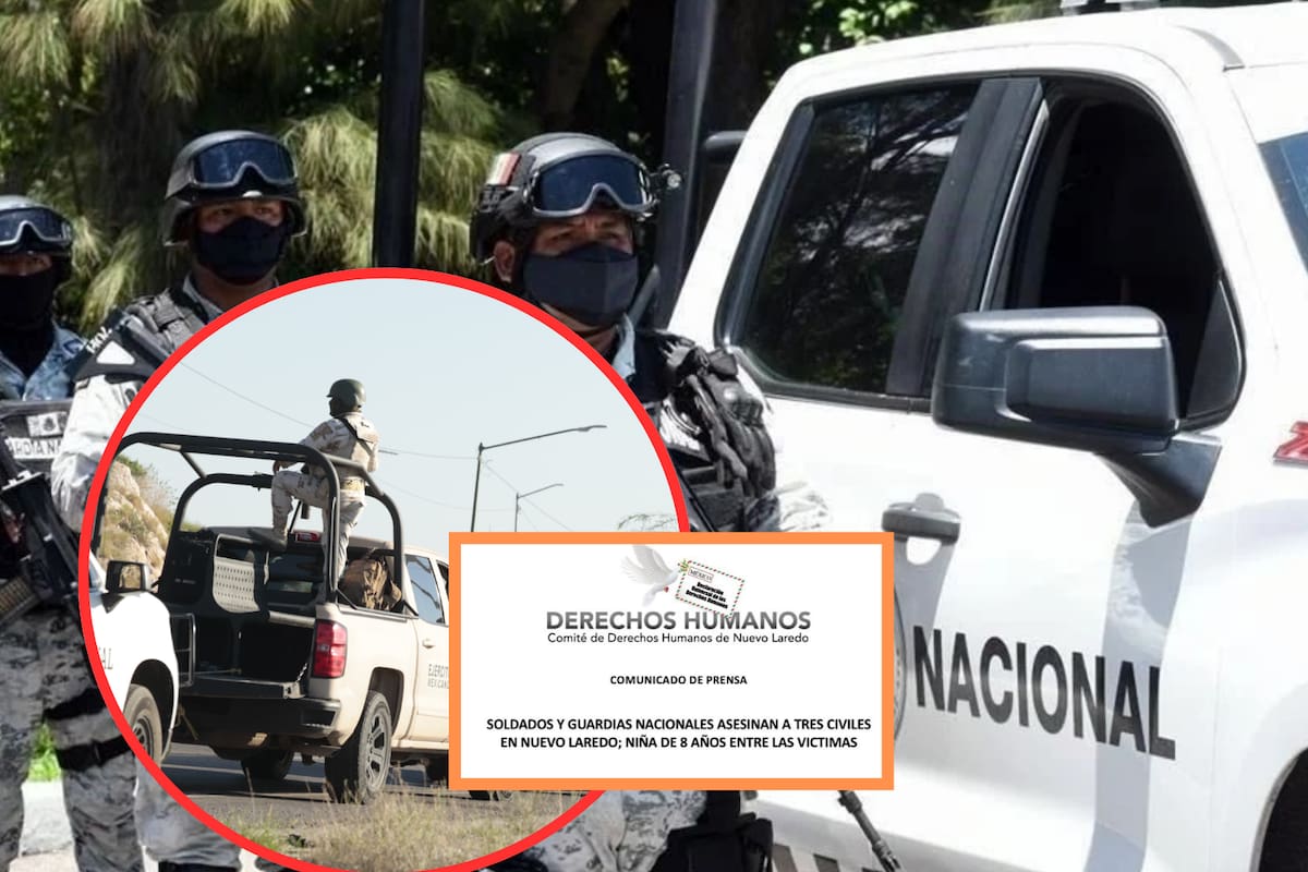 Denuncian a Guardia Nacional y Ejército por asesinato de 3 civiles, incluida una niña de 8 años, en Nuevo Laredo