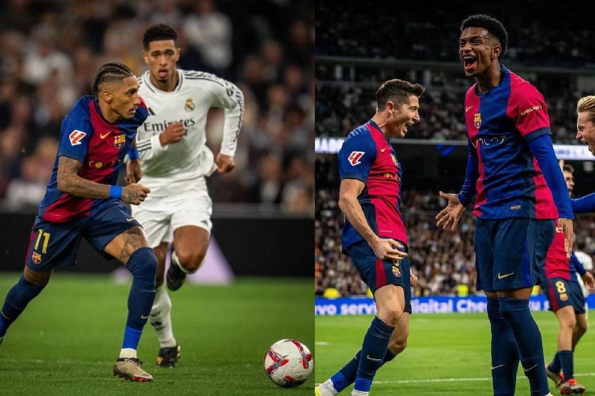 Barcelona humilla al Real Madrid con goleada 4-0 en el Santiago Bernabéu
