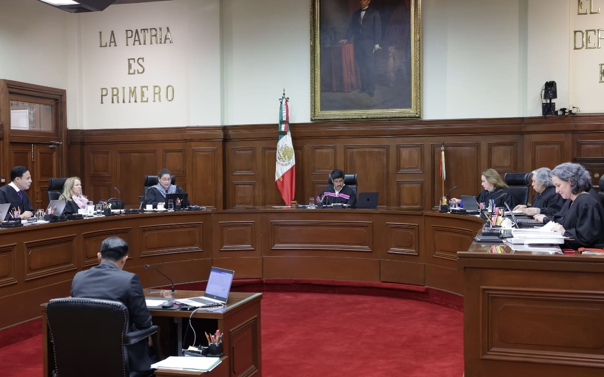 Integrantes del Pleno de la Suprema Corte de Justicia de la Nación participan en una sesión dentro del recinto del máximo tribunal, en la Ciudad de México. | Banco digital GH