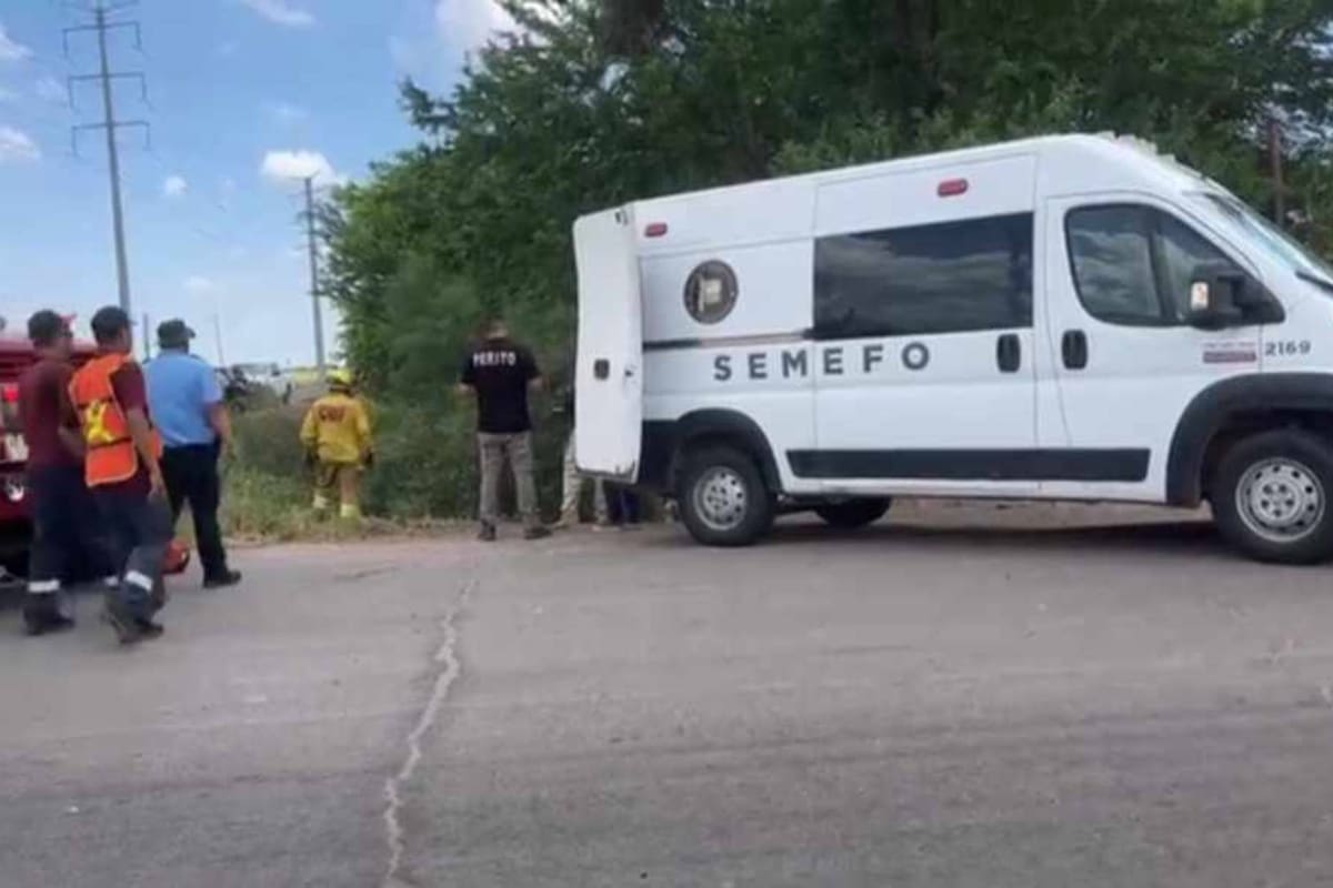 Se registra un fuerte accidente en Valle del Yaqui; Hay dos personas sin vida