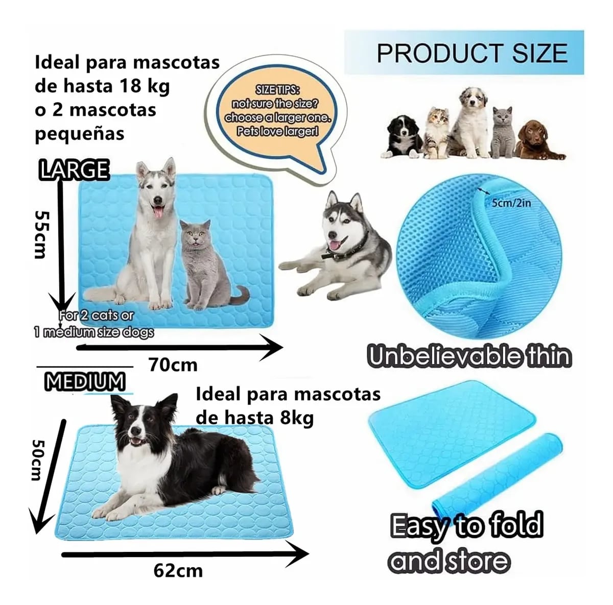 Tapete refrescante MUJIA para mascotas | Mercado Libre