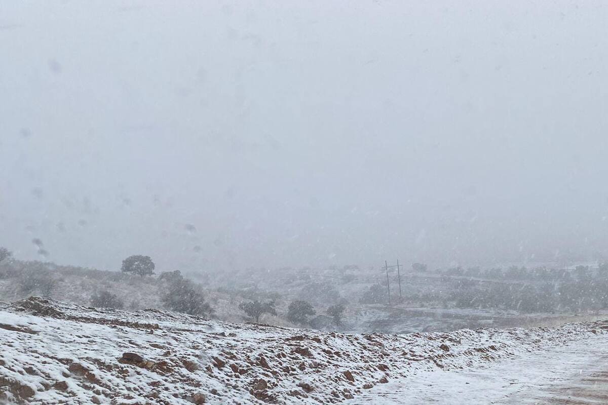 Cae primera nevada en Nogales