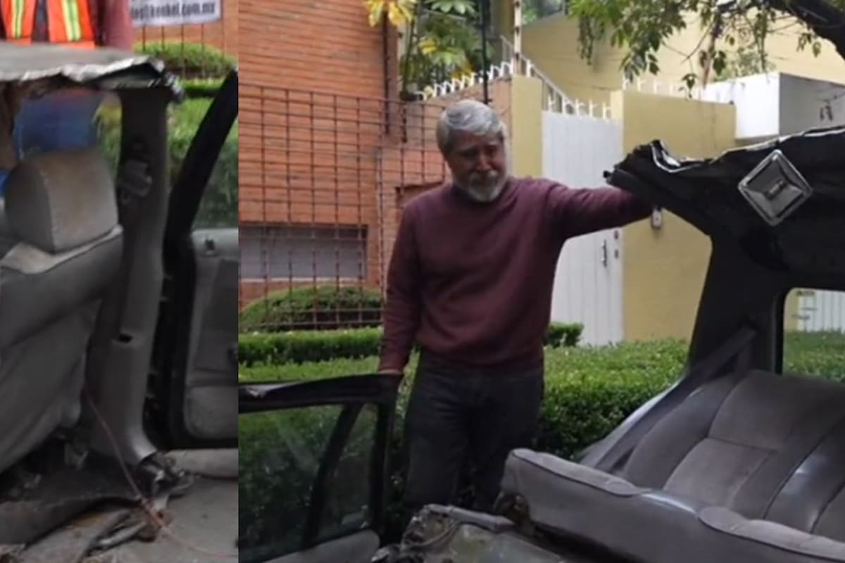 Influencer “destroza” el carro de un hombre y le regala otro completamente nuevo; lo critican en redes