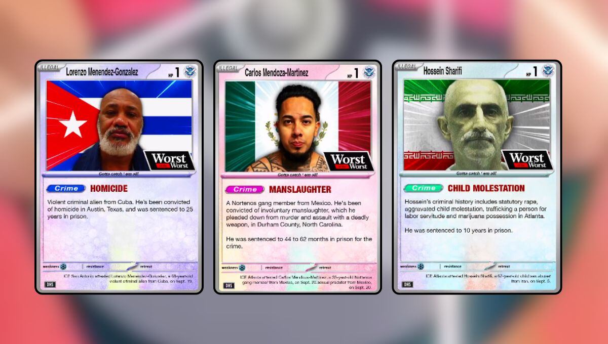 DHS uso de canción de Pokémon en operativos antiinmigración y presentación de casos criminales.