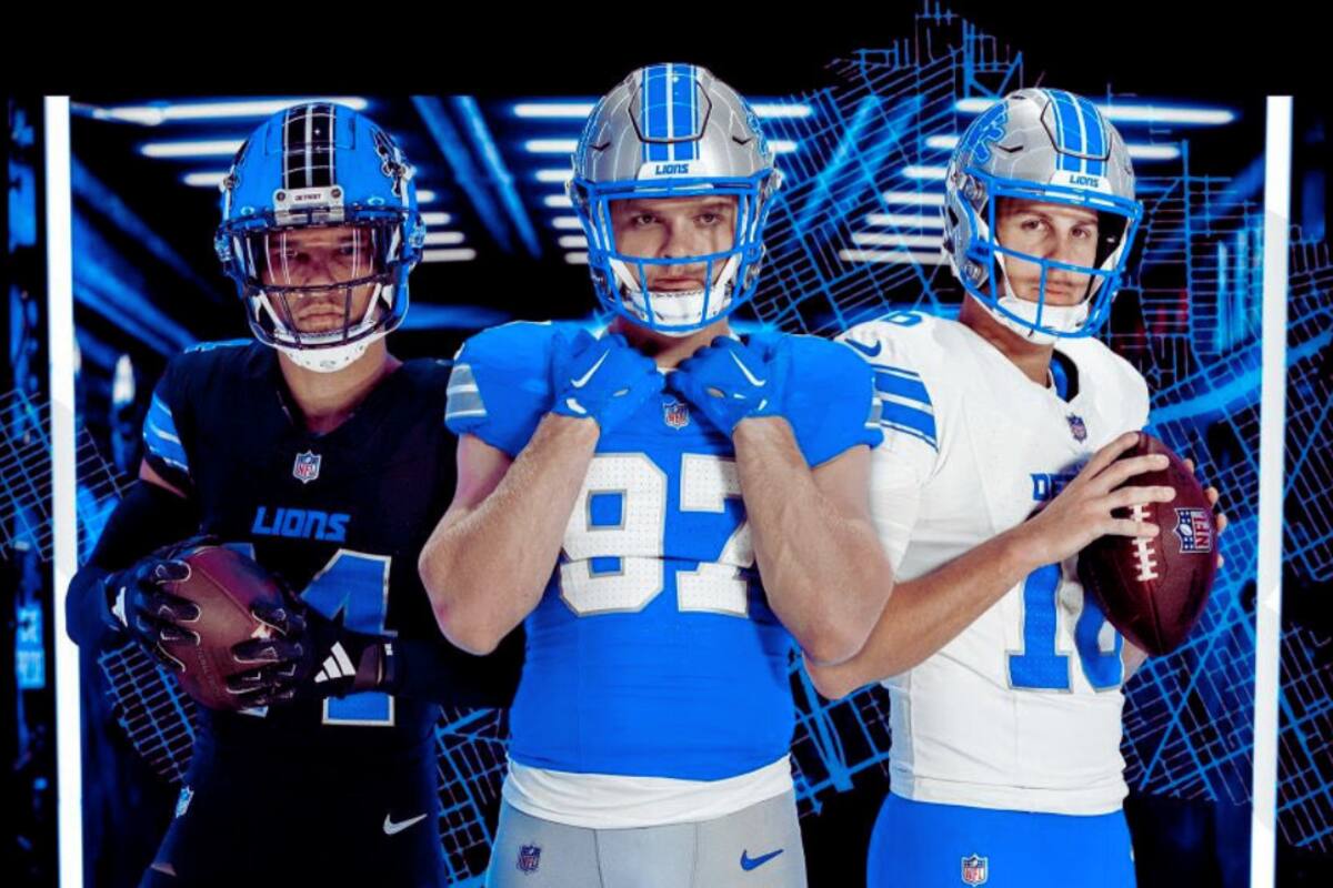 NFL: ¡Revelación oficial! Leones de Detroit comparten sus nuevos uniformes para la próxima temporada